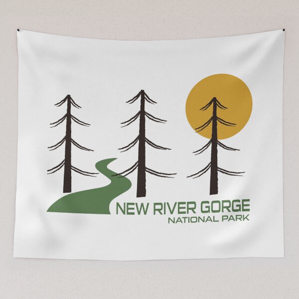 Aperçu de l'œuvre Sentier du parc national de New River Gorge créée et vendue par Esskay Designs.
