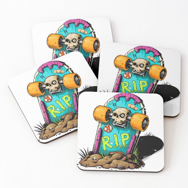 Item preview, Skateboard rest in peace graffiti designed and sold by PEDVKN.