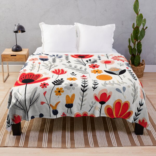 Item preview,   Scandinavian flower leaf pattern  designed and sold by Bubblegirl17.