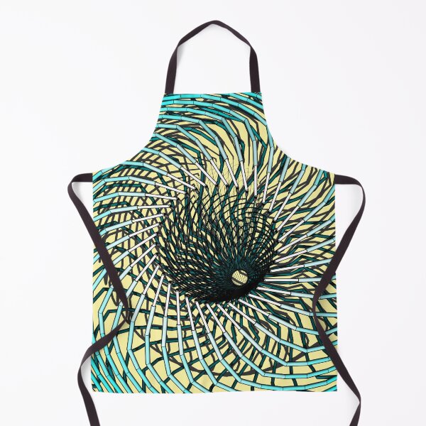 Item preview, 3D gradient blue jet turbine mandala  designed and sold by Whimsy Trail Co.