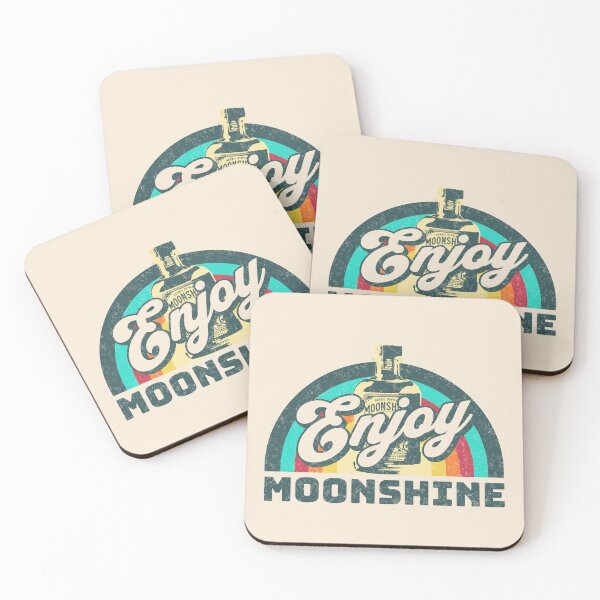 Item preview, Enjoy moonshine - funny drinking moonshine designed and sold by Retro-Rebellion.