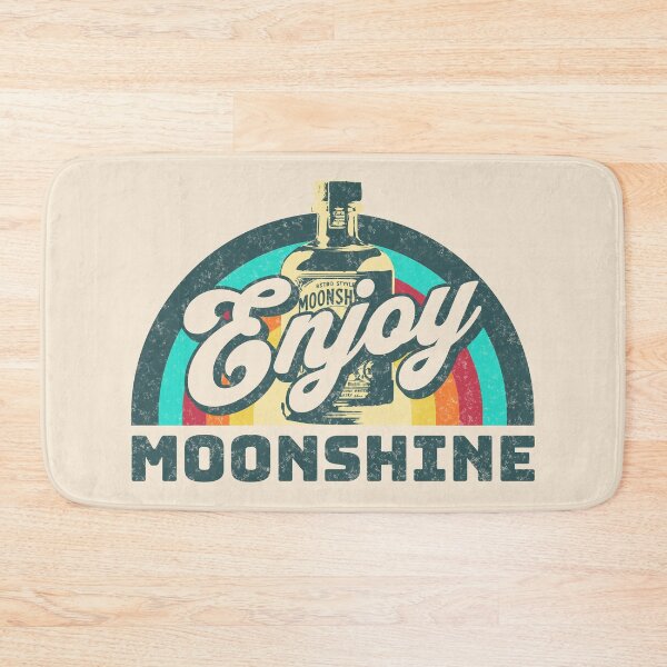 Item preview, Enjoy moonshine - funny drinking moonshine designed and sold by Retro-Rebellion.