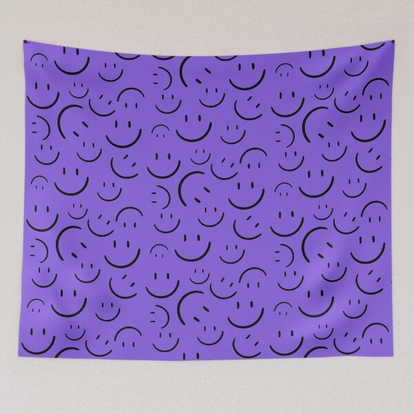 Item preview, Purple smiles pattern  designed and sold by OxytocinShop.