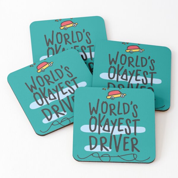 Item preview, World's okayest driver motivation artwork designed and sold by Collision19.