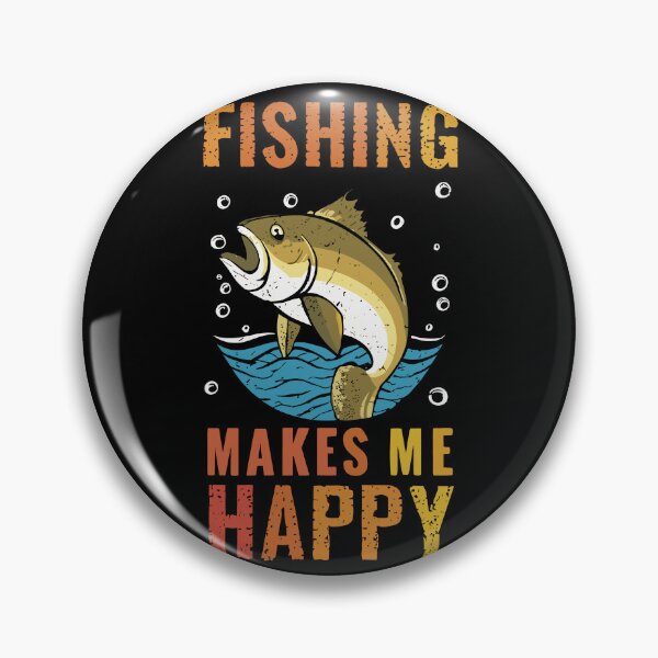 Item preview, Fishing Makes Me Happy Vintage Vibes designed and sold by baginiak.