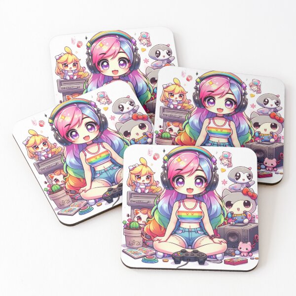 Item preview, Manga girl gaming designed and sold by Kasta1989.