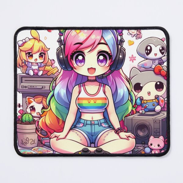 Item preview, Manga girl gaming designed and sold by Kasta1989.