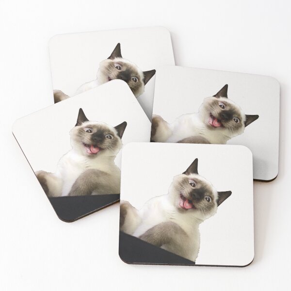 Item preview, Goofy cat peeker with tongue designed and sold by nesgalina.