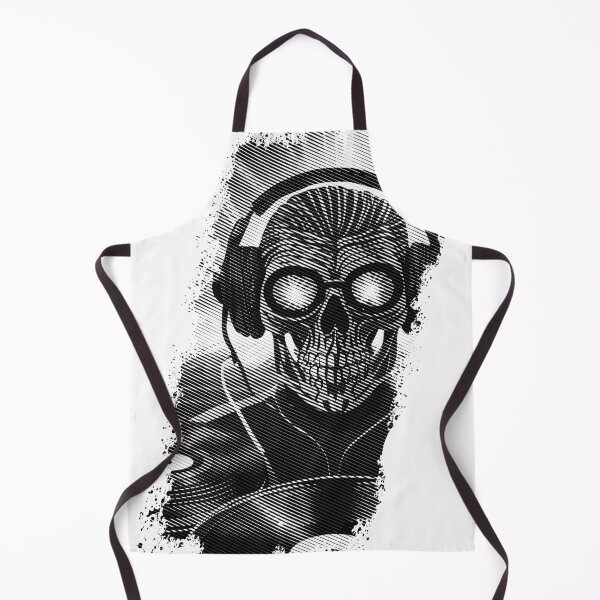 Item preview, Spooky skull with vinyl records designed and sold by Boogeyman Bill.