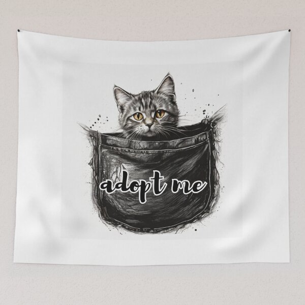 Item preview, cat in the pocket designed and sold by bonjourmadame4.