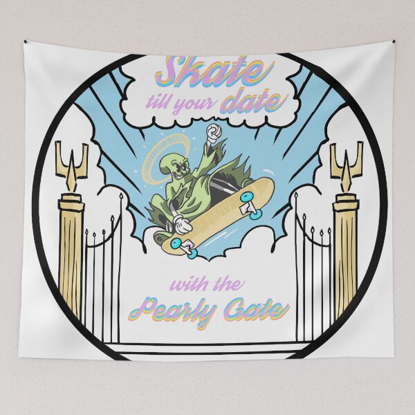 Item preview, Skate the Pearly Gate designed and sold by divraeloart.
