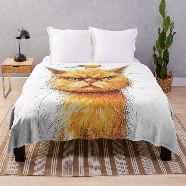 Item preview, Annoyed Cat in a Canary Hat: Minimalistic Expression designed and sold by Piotrek0001.