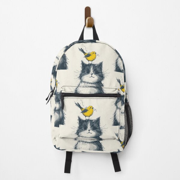 Item preview, Annoyed Cat in a Canary Hat: Minimalistic Expression designed and sold by Piotrek0001.