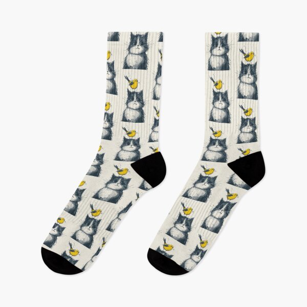 Item preview, Annoyed Cat in a Canary Hat: Minimalistic Expression designed and sold by Piotrek0001.
