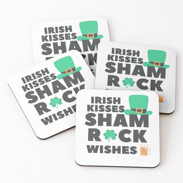 Item preview,  Irish Kisses Shamrock Wishes , Retro St. Patrick's Day , Irish Kisses Shamrock Wishes , Irish , Leopard, St Patrick Day Sublimation Design designed and sold by Creativedsigna.