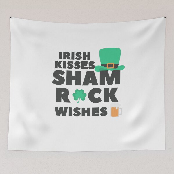 Item preview,  Irish Kisses Shamrock Wishes , Retro St. Patrick's Day , Irish Kisses Shamrock Wishes , Irish , Leopard, St Patrick Day Sublimation Design designed and sold by Creativedsigna.