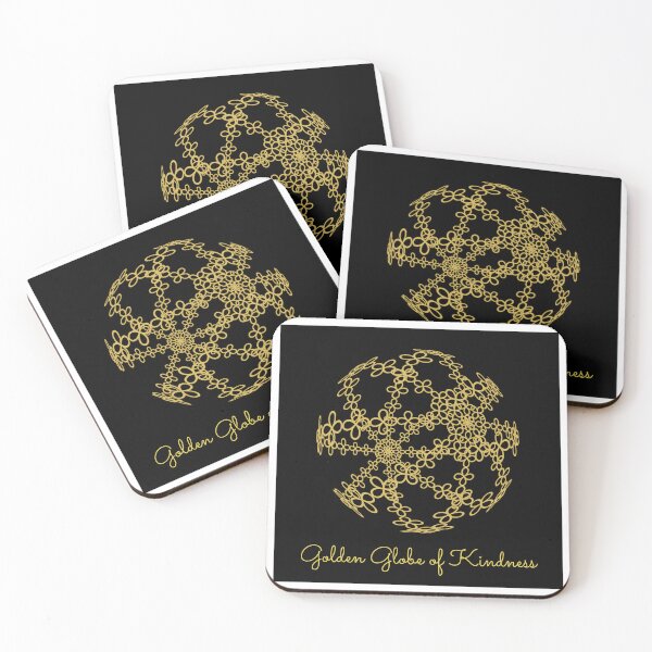 Item preview, Golden Globe of kindness designed and sold by LightKeyAcademy.