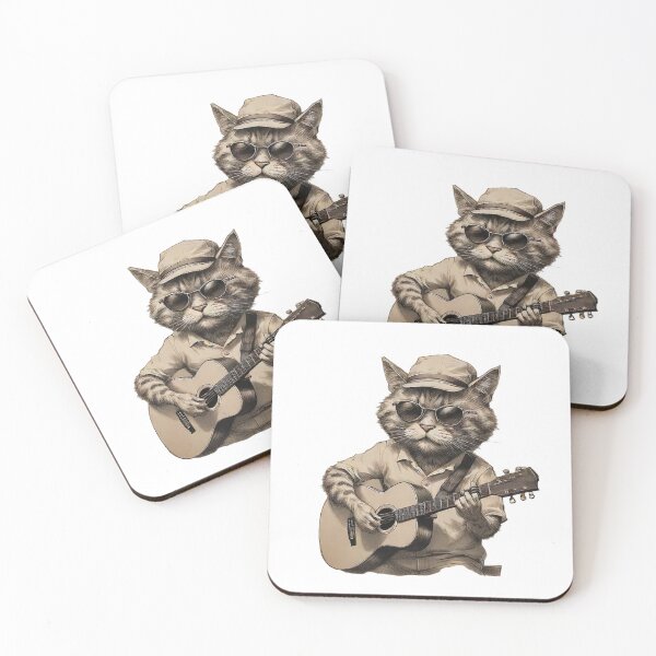 Item preview, Cat Playing Guitar designed and sold by Aise06.