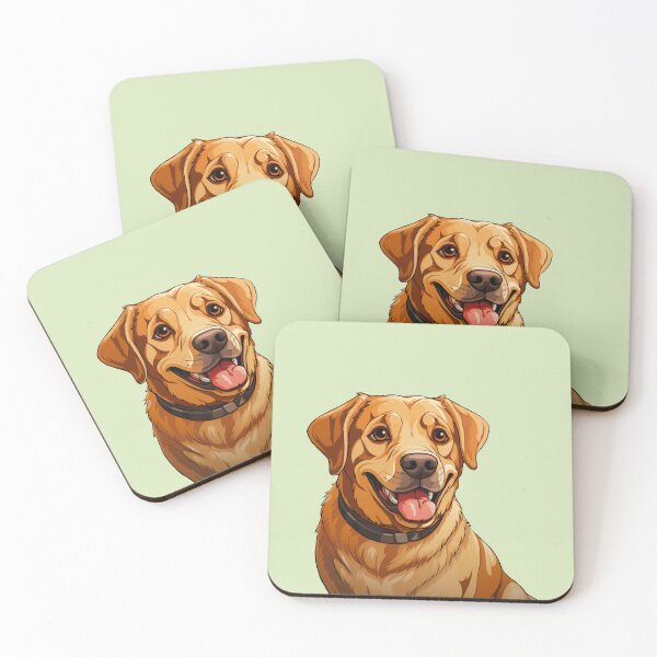 Item preview, Yellow Labrador Pet Dog Puppy Portrait  designed and sold by FoxTreeDesign.