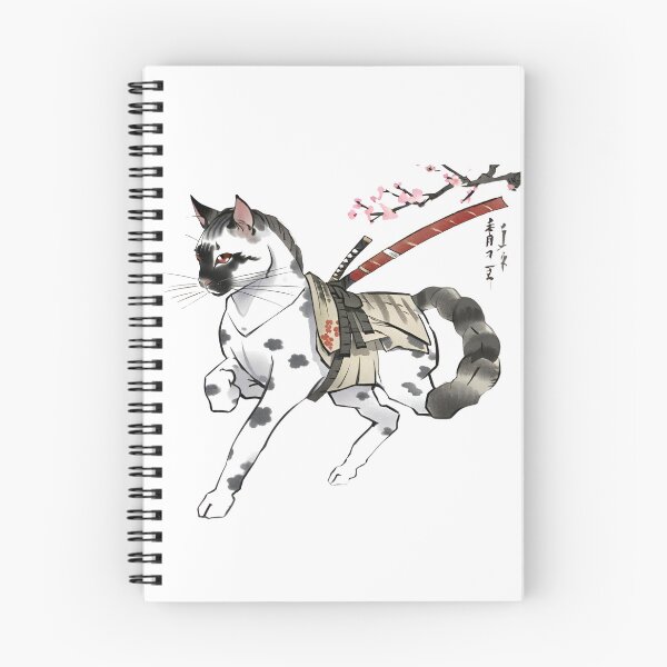 Item preview, Cute Warrior: Katana,Samurai Ninja Calico Cat Horse designed and sold by Design 91maji.