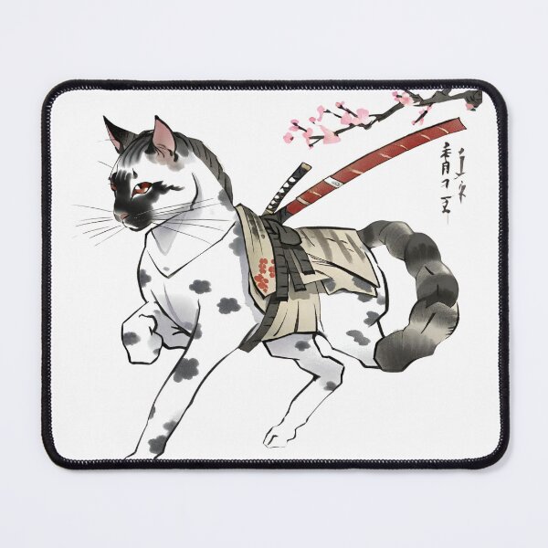 Item preview, Cute Warrior: Katana,Samurai Ninja Calico Cat Horse designed and sold by Design 91maji.