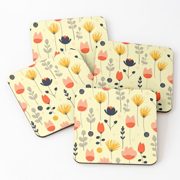 Item preview,    Scandinavian flower leaf pattern  designed and sold by Bubblegirl17.