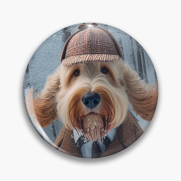 Item preview, Sherlock Spinone in the Snow by heidiannemorris by heidiannemorris ©️  designed and sold by FOLK ART FUSION.