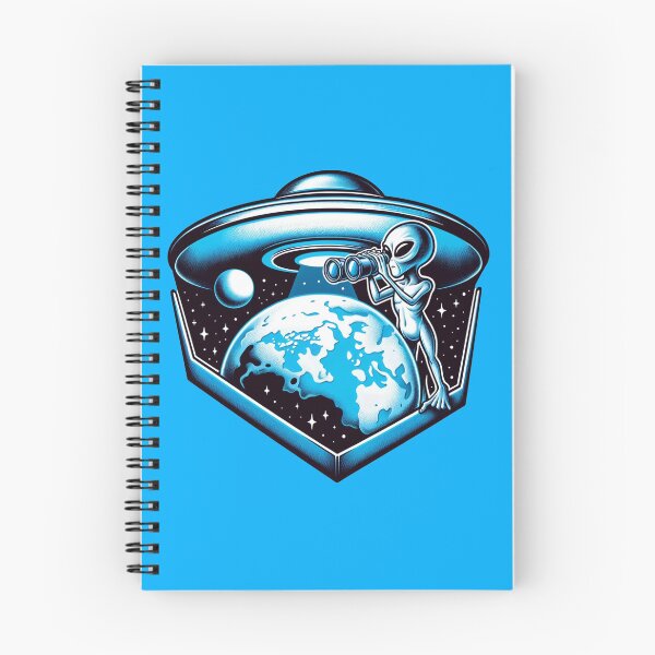Item preview, Alien Observing Earth from a Spaceship designed and sold by UFOFashionista.