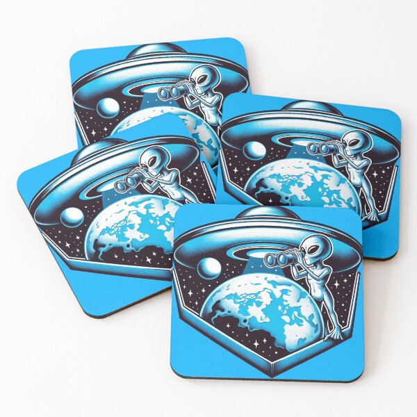 Item preview, Alien Observing Earth from a Spaceship designed and sold by UFOFashionista.