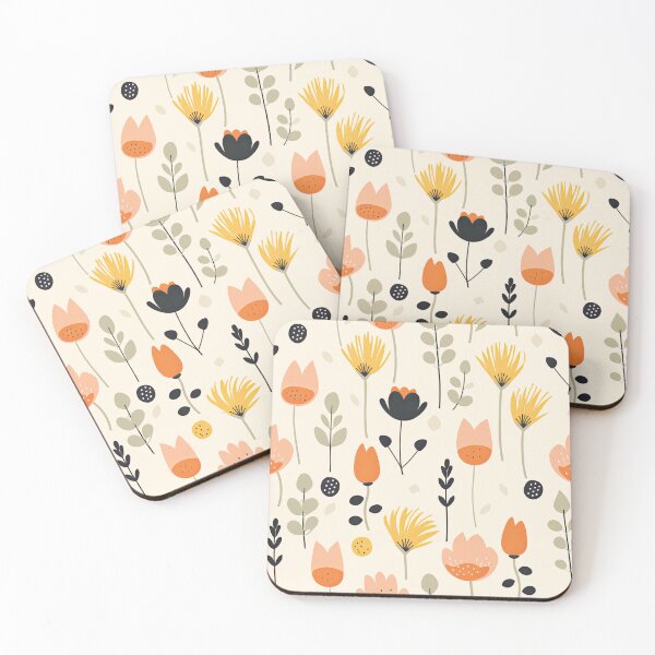 Item preview,   Scandinavian flower leaf pattern  designed and sold by Bubblegirl17.