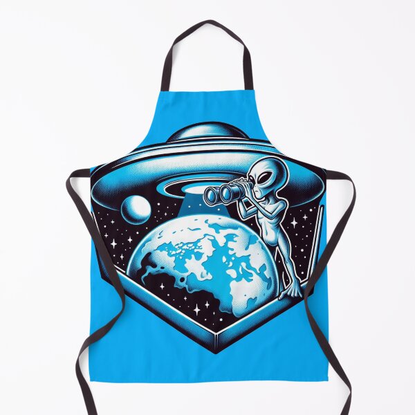 Item preview, Alien Observing Earth from a Spaceship designed and sold by UFOFashionista.