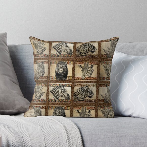 Serengeti Sunrise Throw Pillow