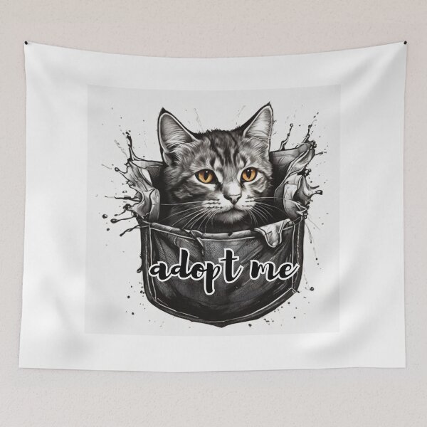 Item preview, cat in the pocket designed and sold by bonjourmadame4.
