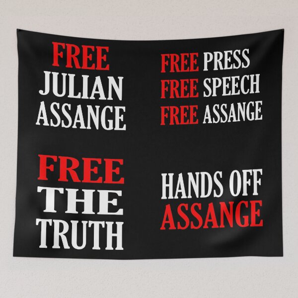 Item preview, Free Julian Assange designed and sold by Tia-tez.