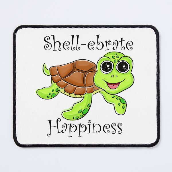 Item preview, Celebrate Happiness – Cute Funny Turtle Design designed and sold by asprse.