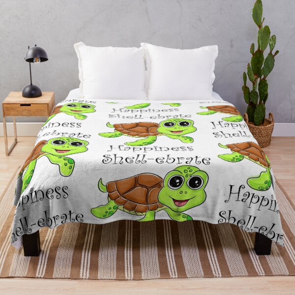 Item preview, Celebrate Happiness – Cute Funny Turtle Design designed and sold by asprse.