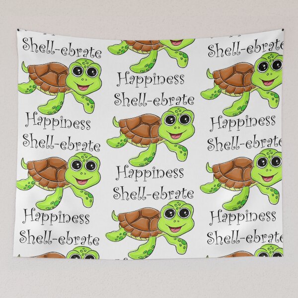 Item preview, Celebrate Happiness – Cute Funny Turtle Design designed and sold by asprse.