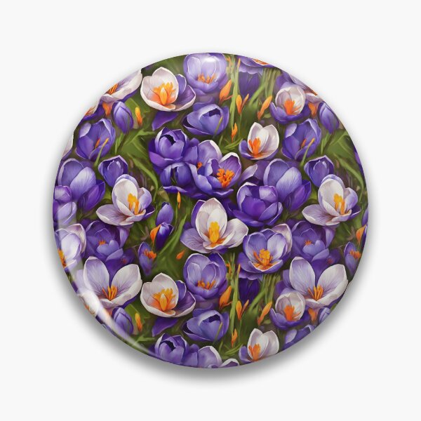 Item preview, Crocus Flower Pattern designed and sold by HOMETOWN86.