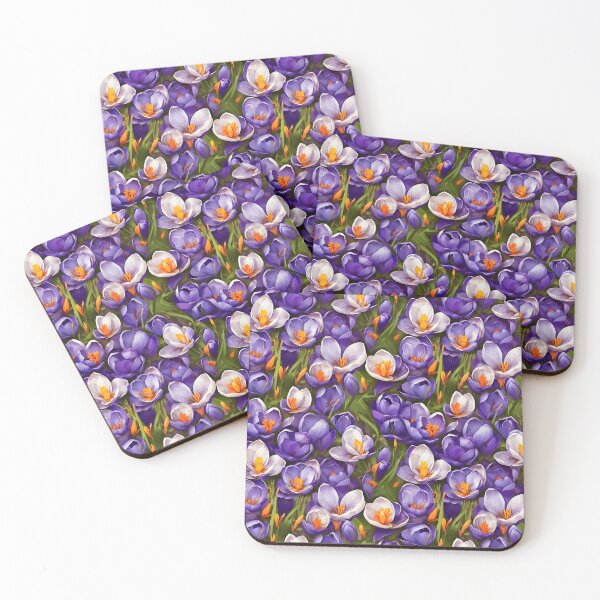 Item preview, Crocus Flower Pattern designed and sold by HOMETOWN86.