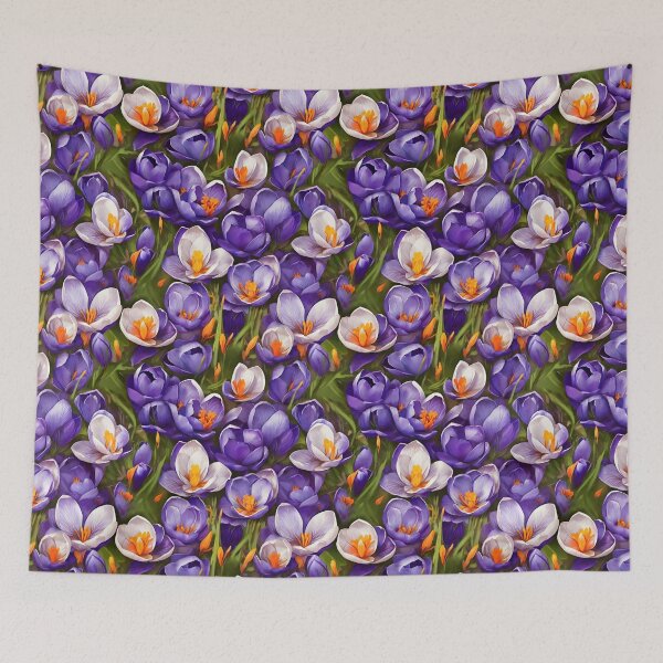 Item preview, Crocus Flower Pattern designed and sold by HOMETOWN86.