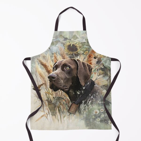 Item preview, Quail hunting with German Shorthaired Pointer designed and sold by TammyHunterArt.