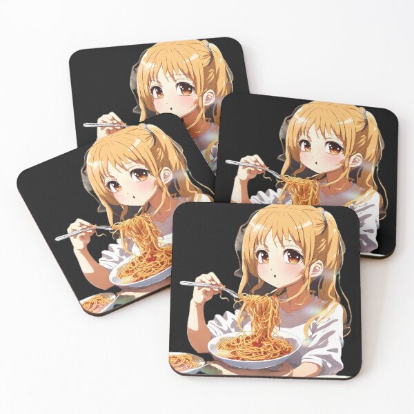 Item preview, girl eating spaghetti  designed and sold by Digitiee.