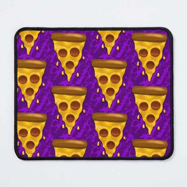 Item preview, Pizza Slice with Highlights and Shadows, Purple Background, by Zeesdesign on Redbubble designed and sold by ZEESDESIGN.
