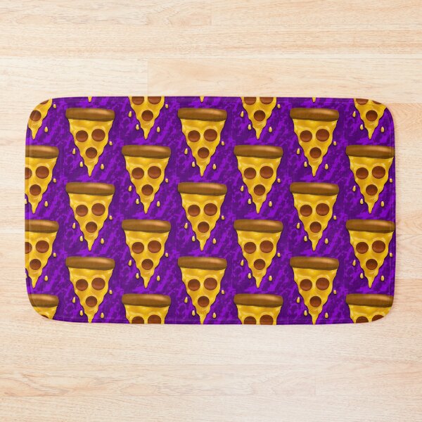 Item preview, Pizza Slice with Highlights and Shadows, Purple Background, by Zeesdesign on Redbubble designed and sold by ZEESDESIGN.