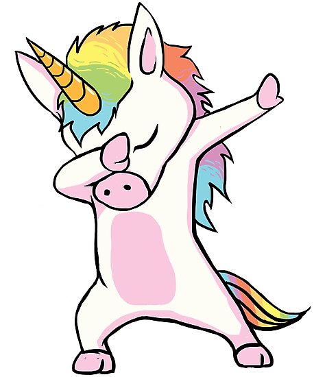 Impression photo  Licorne  Dabbing Cute Dab  Dance dr le 