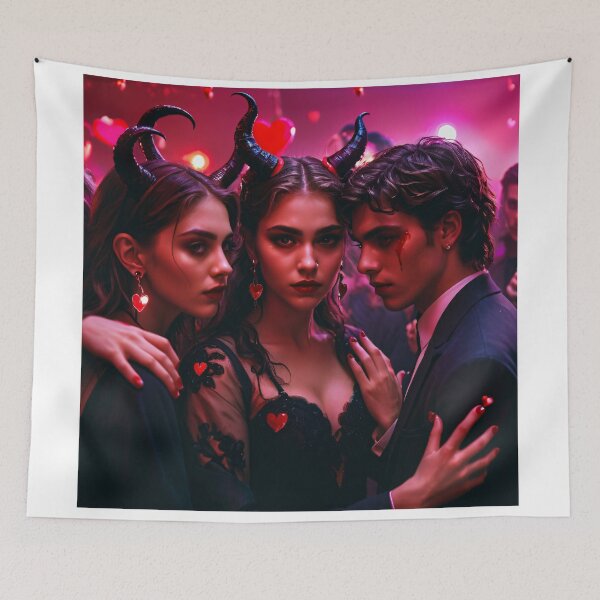 Item preview, My Demon Girlfriends Valentine designed and sold by NerdscapeDC.
