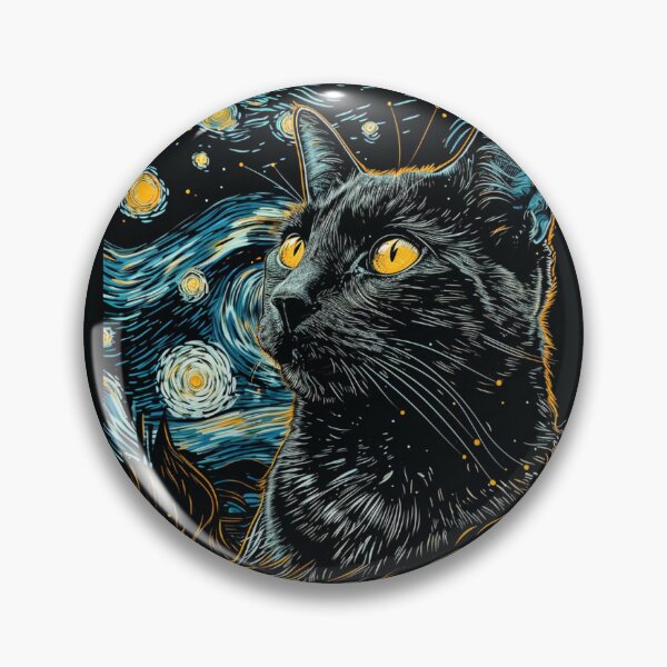 Item preview, Starry night Cat Van gogh  designed and sold by Vangoholic.