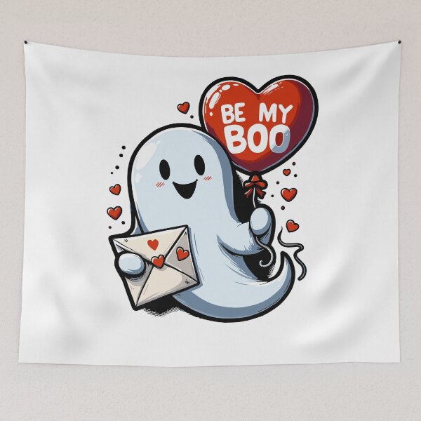 Item preview, Be My Boo - Cute Ghost Valentine designed and sold by Designowner.