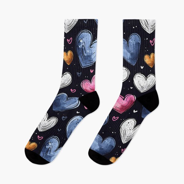 Item preview, Colorful hearts pattern design designed and sold by randrdesign.