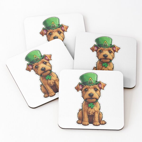 Artikelvorschau, St. Patricks Day Irish Terrier Welpe entworfen und verkauft von Krieghorn.
